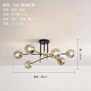 GobekUsa Glass Ball LED Chandelier Ceiling Light for Living Room and Kitchen
