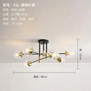 GobekUsa Glass Ball LED Chandelier Ceiling Light for Living Room and Kitchen