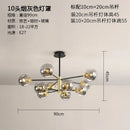GobekUsa Glass Ball LED Chandelier - Modern Indoor Lighting Fixtures for Living Room & Bedroom