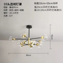GobekUsa Glass Ball LED Chandelier - Modern Indoor Lighting Fixtures for Living Room & Bedroom