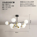 GobekUsa Glass Ball LED Chandelier - Modern Indoor Lighting Fixtures for Living Room & Bedroom