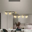 GobekUsa Glass Ball LED Chandelier Pendant for Dining Living Bedroom Kitchen