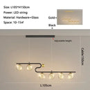 GobekUsa Glass Ball LED Chandelier Pendant for Dining Living Bedroom Kitchen