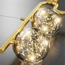 GobekUsa Glass Ball LED Chandelier Pendant for Dining Living Bedroom Kitchen