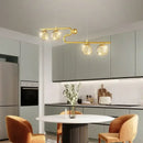 GobekUsa Glass Ball LED Chandelier Pendant for Dining Living Bedroom Kitchen