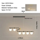 GobekUsa Glass Ball LED Chandelier Pendant for Dining Living Bedroom Kitchen