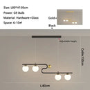 GobekUsa Glass Ball LED Chandelier Pendant for Dining Living Bedroom Kitchen