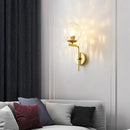 Modern black & gold glass ball led wall lamp bedroom sconce by Decorbites
