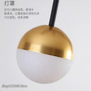 GobekUsa Glass Ball Pendant Lamp Modern LED Hanging Light Fixture