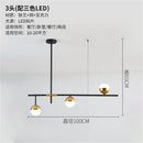 GobekUsa Glass Ball Pendant Lamp Modern LED Hanging Light Fixture