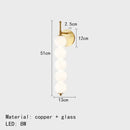 GobekUsa Glass Bedside LED Wall Lamp for Parlor, Hotel & Home Lighting