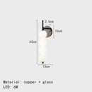 GobekUsa Glass Bedside LED Wall Lamp for Parlor, Hotel & Home Lighting