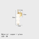 GobekUsa Glass Bedside LED Wall Lamp for Parlor, Hotel & Home Lighting
