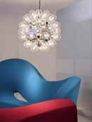 GobekUsa Glass Dandelion LED Chandelier in Black Gold For Modern Spaces