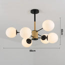 GobekUsa Black/Gold Glass Pendant Light for Living Room Bedroom Restaurant
