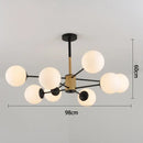 GobekUsa Black/Gold Glass Pendant Light for Living Room Bedroom Restaurant