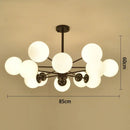 GobekUsa Black/Gold Glass Pendant Light for Living Room Bedroom Restaurant