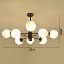 GobekUsa Black/Gold Glass Pendant Light for Living Room Bedroom Restaurant