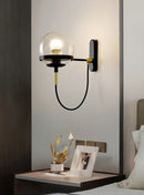 GobekUsa Glass Shade Wall Sconce Lamps for Hotel Bedroom LED Lights