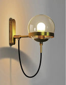 GobekUsa Glass Shade Wall Sconce Lamps for Hotel Bedroom LED Lights
