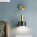 GobekUsa Modern Grenade Shaped Wall Lamp - Metallic Single Bedside Lighting Fixture