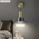 GobekUsa Modern Grenade Shaped Wall Lamp - Metallic Single Bedside Lighting Fixture
