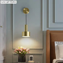 GobekUsa Modern Grenade Shaped Wall Lamp - Metallic Single Bedside Lighting Fixture
