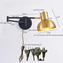 GobekUsa Iron Art LED Wall Lamp for Bedroom Stair Kitchen Living Room Decor