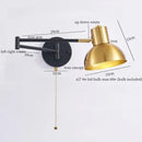 GobekUsa Iron Art LED Wall Lamp for Bedroom Stair Kitchen Living Room Decor