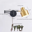 GobekUsa Iron Art LED Wall Lamp for Bedroom Stair Kitchen Living Room Decor