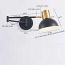 GobekUsa Iron Art LED Wall Lamp for Bedroom Stair Kitchen Living Room Decor