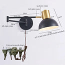 GobekUsa Iron Art LED Wall Lamp for Bedroom Stair Kitchen Living Room Decor