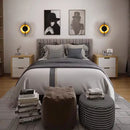 GobekUsa Iron Art LED Wall lamp: Modern Luxury Black Golden Sconce for Restaurant Foyer