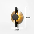 GobekUsa Iron Art LED Wall lamp: Modern Luxury Black Golden Sconce for Restaurant Foyer