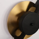 GobekUsa Iron Art LED Wall lamp: Modern Luxury Black Golden Sconce for Restaurant Foyer
