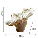 GobekUsa Irregular Shape Vase: Abstract Desk Decoration for Aesthetic Room Decor