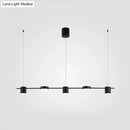 GobekUsa Modern Drum Aluminum Island Pendant Ceiling Light Fixture in Black/Gold with Warm/White Lighting, 3/5-Head Design