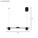 GobekUsa Modern Drum Aluminum Island Pendant Ceiling Light Fixture in Black/Gold with Warm/White Lighting, 3/5-Head Design