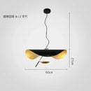 GobekUsa Gold Texture LED Pendant Light Fixture for Living Room & Bedroom Decor