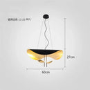 GobekUsa Gold Texture LED Pendant Light Fixture for Living Room & Bedroom Decor