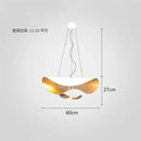 GobekUsa Gold Texture LED Pendant Light Fixture for Living Room & Bedroom Decor