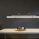 GobekUsa Eden Modern Black Gold Leather Tube LED Pendant Chandelier