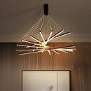 GobekUsa LED Black Ceiling Chandelier for Kitchen Stair Hall Living Dining Room Fixture