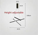 GobekUsa LED Black Ceiling Chandelier for Kitchen Stair Hall Living Dining Room Fixture