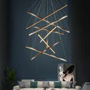 GobekUsa LED Black Ceiling Chandelier for Kitchen Stair Hall Living Dining Room Fixture