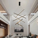 GobekUsa LED Black Ceiling Chandelier for Kitchen Stair Hall Living Dining Room Fixture