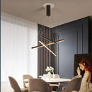 GobekUsa LED Black Ceiling Chandelier for Kitchen Stair Hall Living Dining Room Fixture