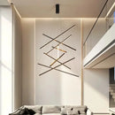 GobekUsa LED Black Ceiling Chandelier for Kitchen Stair Hall Living Dining Room Fixture