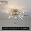 GobekUsa Black LED Ceiling Chandelier for Nordic Modern Home Decor