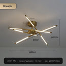 GobekUsa Black LED Ceiling Chandelier for Nordic Modern Home Decor